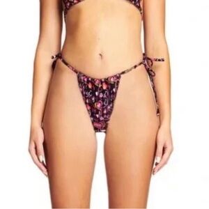 NWT I.AM.GIA | Arosa‎ Side Tie Heart Print Be Mine Bikini Bottom Medium
